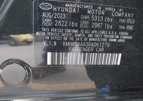 2024 Hyundai Ioniq 6 Limited from USA, damaged, VIN KMHM54AA3RA061279